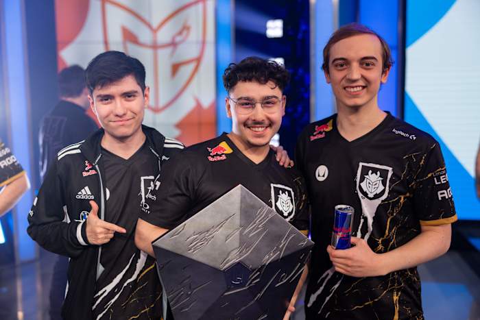 G2 Esports Brokenblade, Yike, and Caps LEC 2023 Winter Split